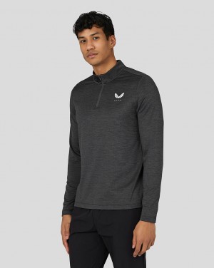 Castore Active Long Sleeve Marl Quarter Zip Gunmetal | 720-BAECWG