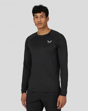 Castore Active Performance Long Sleeve T-Shirt Čierne | 956-GDIKNR