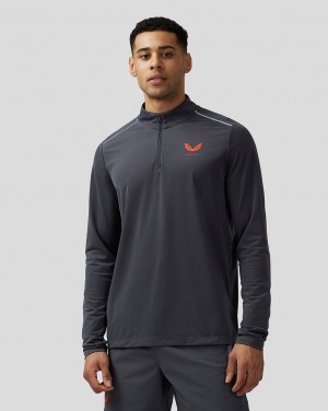 Castore Apex Aeromesh Quarter Zip Modre | 642-HIEJMB