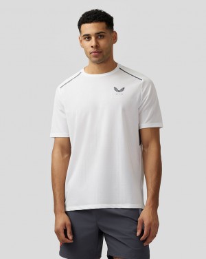 Castore Apex Aeromesh T-Shirt Biele | 675-MLTKUW