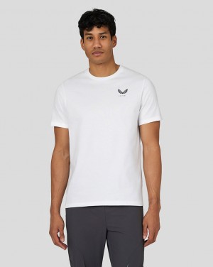 Castore Flex Short Sleeve T-Shirt Biele | 508-PXTYVS