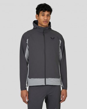 Castore Flex Woven Jacket Gunmetal | 763-QGJNUZ