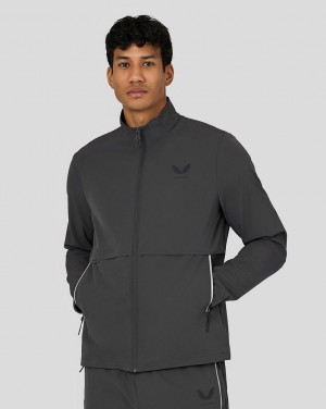 Castore Flex Woven Jacket Gunmetal | 926-UHWZMI