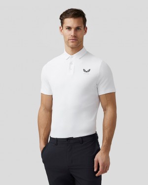 Castore Golf Essential Polo Biele | 431-EZCHIL