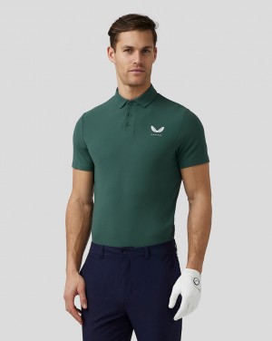 Castore Golf Essential Polo Zelene | 372-VENGKO