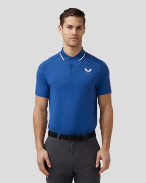 Castore Golf Tech Polo Kráľovská Modrá Modre | 420-FOKUXT