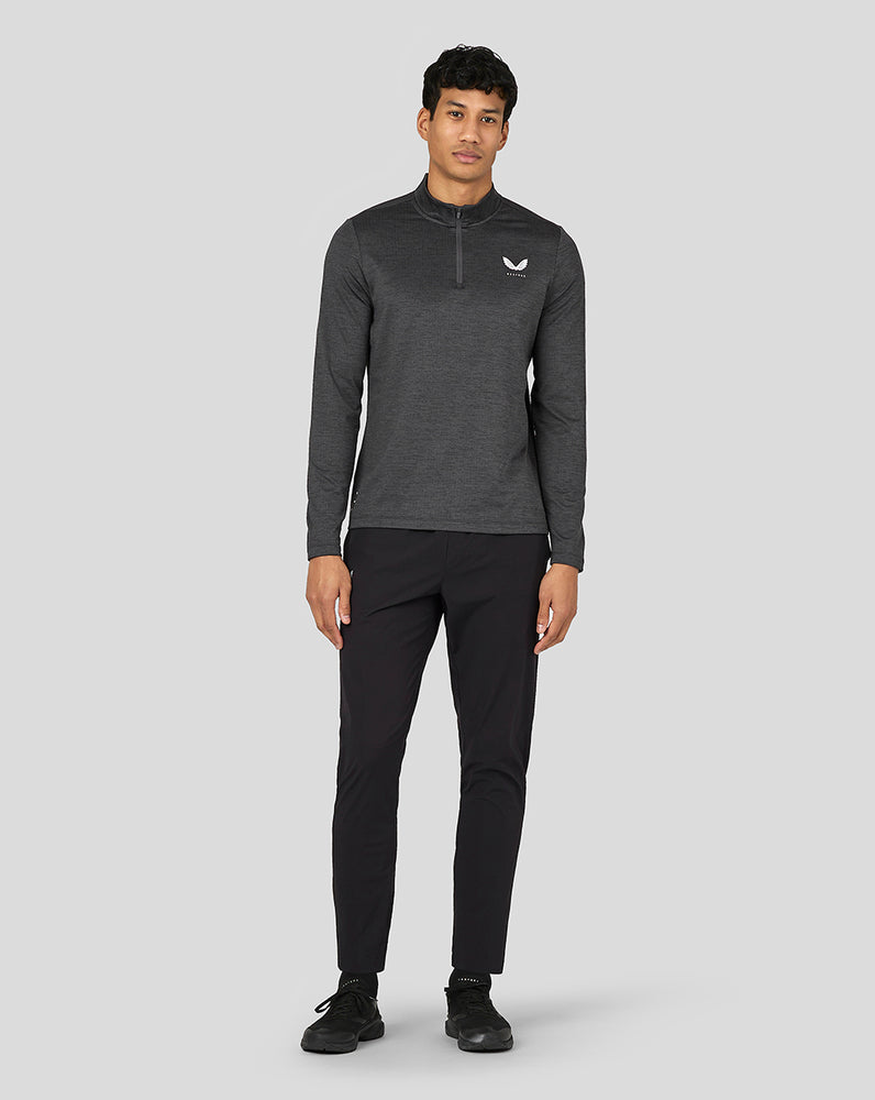 Castore Active Long Sleeve Marl Quarter Zip Gunmetal | 720-BAECWG