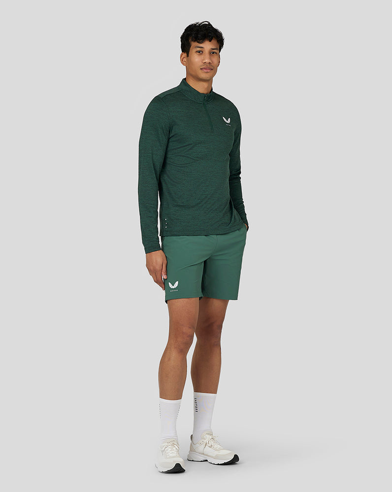 Castore Active Marl Quarter Zip Zelene | 346-TPZUVD