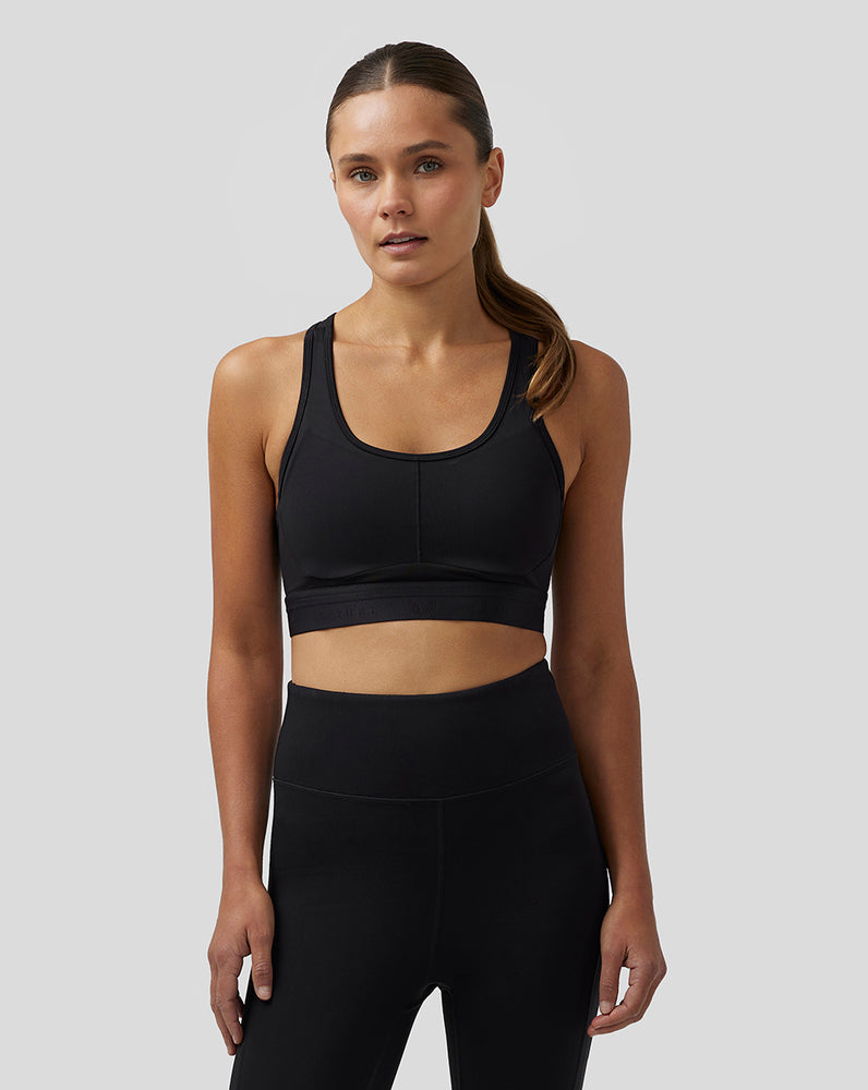 Castore Active Supportive Medium Impact Bra Čierne | 593-GJUENV