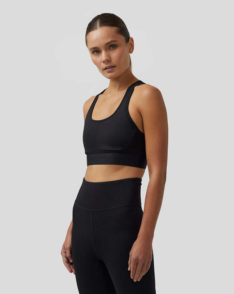 Castore Active Supportive Medium Impact Bra Čierne | 593-GJUENV