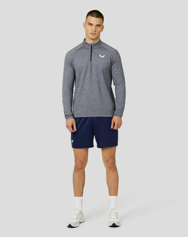 Castore Adapt Long Sleeve Standard Quarter Zip Top Námornícka Modrá | 689-WSFKEZ