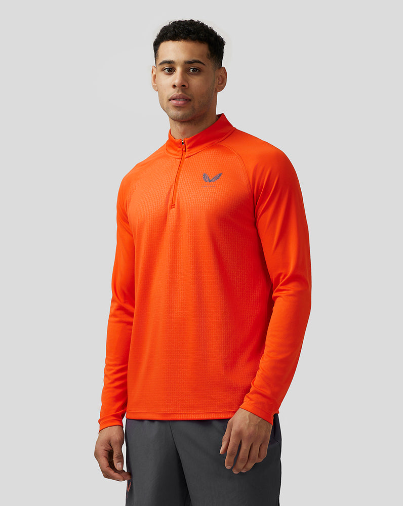 Castore Adapt Quarter Zip Top Tmavo Oranžové | 094-WNSYCM