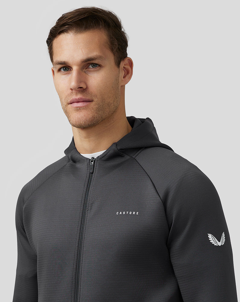 Castore Aeroscuba Zip-Through Hoodie Gunmetal | 134-IZFAGP