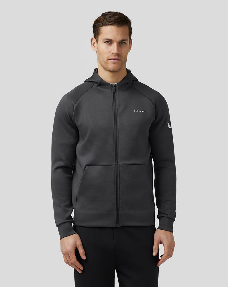 Castore Aeroscuba Zip-Through Hoodie Gunmetal | 134-IZFAGP