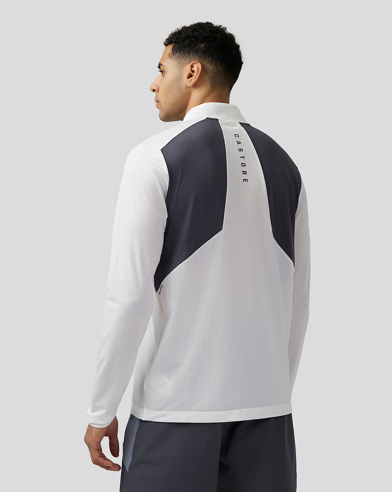 Castore Apex Aeromesh Quarter Zip Biele | 397-HLMGWD