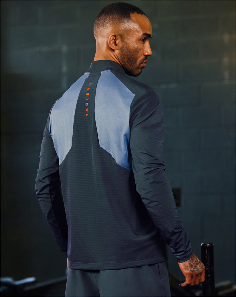 Castore Apex Aeromesh Quarter Zip Modre | 642-HIEJMB