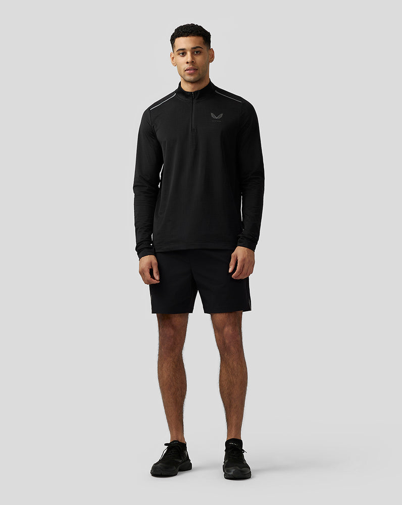 Castore Apex Aeromesh Quarter Zip Čierne | 823-HVDUKI