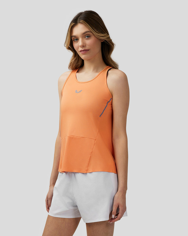 Castore Apex Lightweight Panelled Tank Top Oranžové | 768-AXOTPV