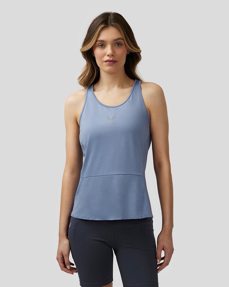 Castore Apex Lightweight Panelled Tank Top Modre | 091-IPXEVL