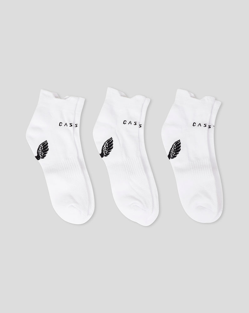 Castore Cushioned Ankle Socks 3 Pack Biele | 950-FHPSDY