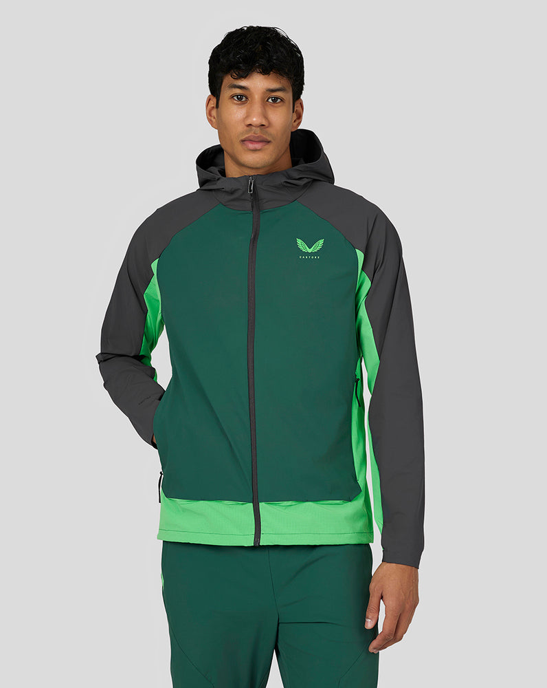 Castore Flex Woven Jacket Pine Grey/Green | 792-FUXIGY