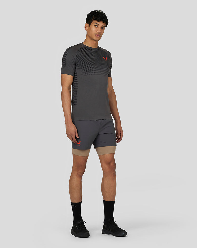 Castore Flow 2-in-1 Shorts Gunmetal | 723-ALXDYI