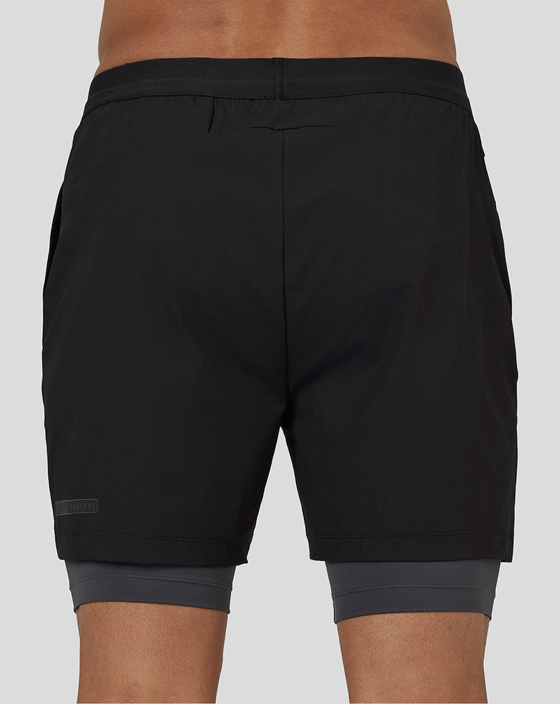 Castore Flow 2-in-1 Shorts Čierne | 805-JODWZB