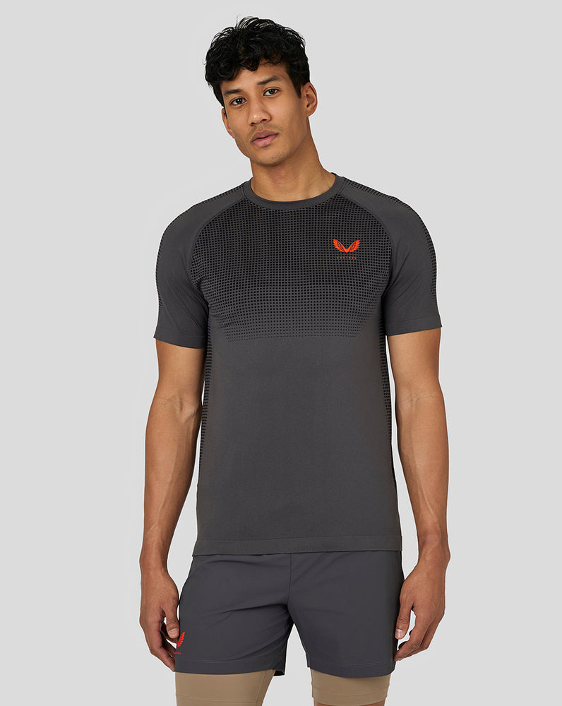 Castore Flow Seamless Training T-Shirt Gunmetal | 465-BANOYF