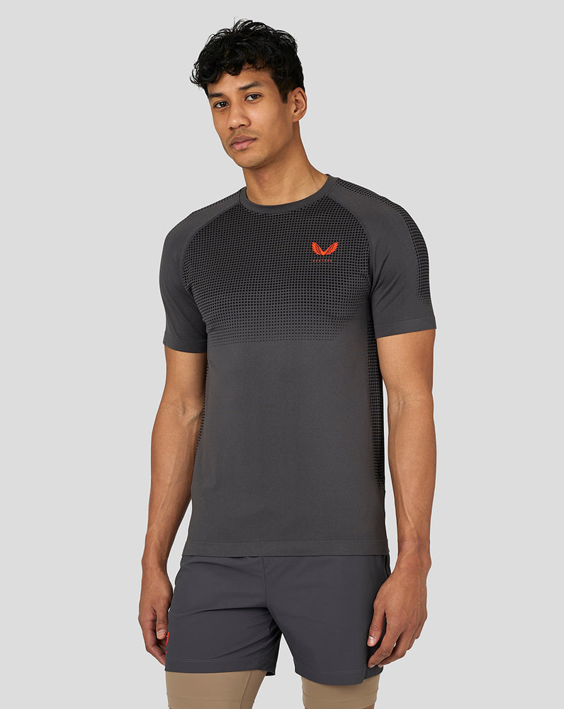 Castore Flow Seamless Training T-Shirt Gunmetal | 465-BANOYF