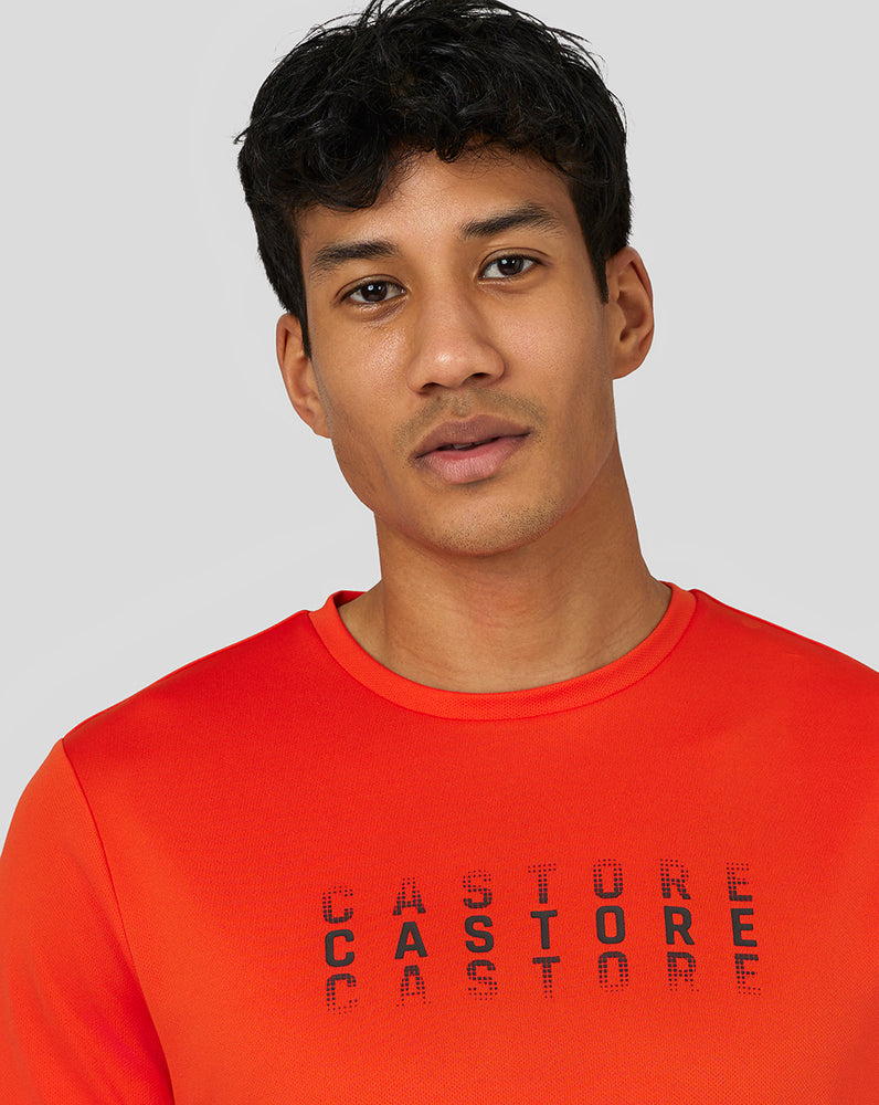 Castore Flow Short Sleeve Graphic T-Shirt Tmavo Oranžové | 395-FAOQTM