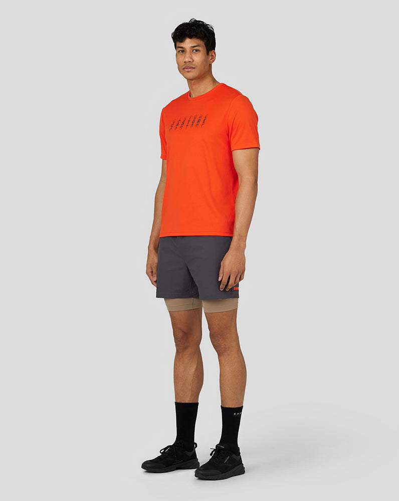 Castore Flow Short Sleeve Graphic T-Shirt Tmavo Oranžové | 395-FAOQTM