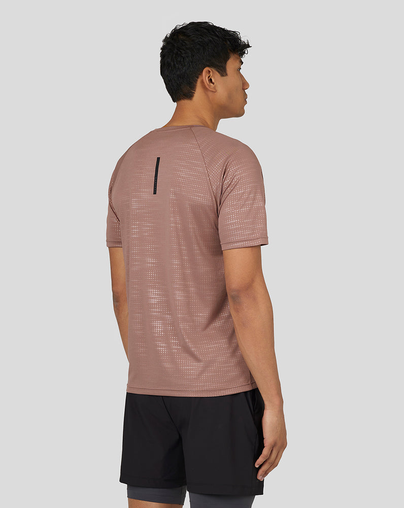 Castore Flow Short Sleeve Printed T-Shirt Peach Clay | 057-TYEZXQ