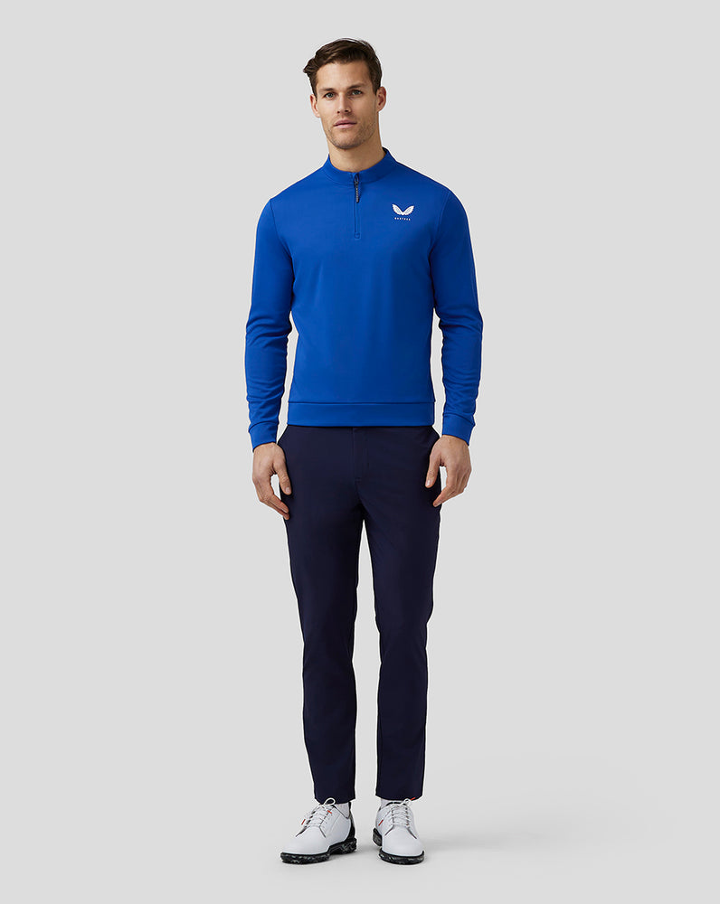 Castore Golf Club Classic Quarter Zip Top Kráľovská Modrá Modre | 571-EFVZAR