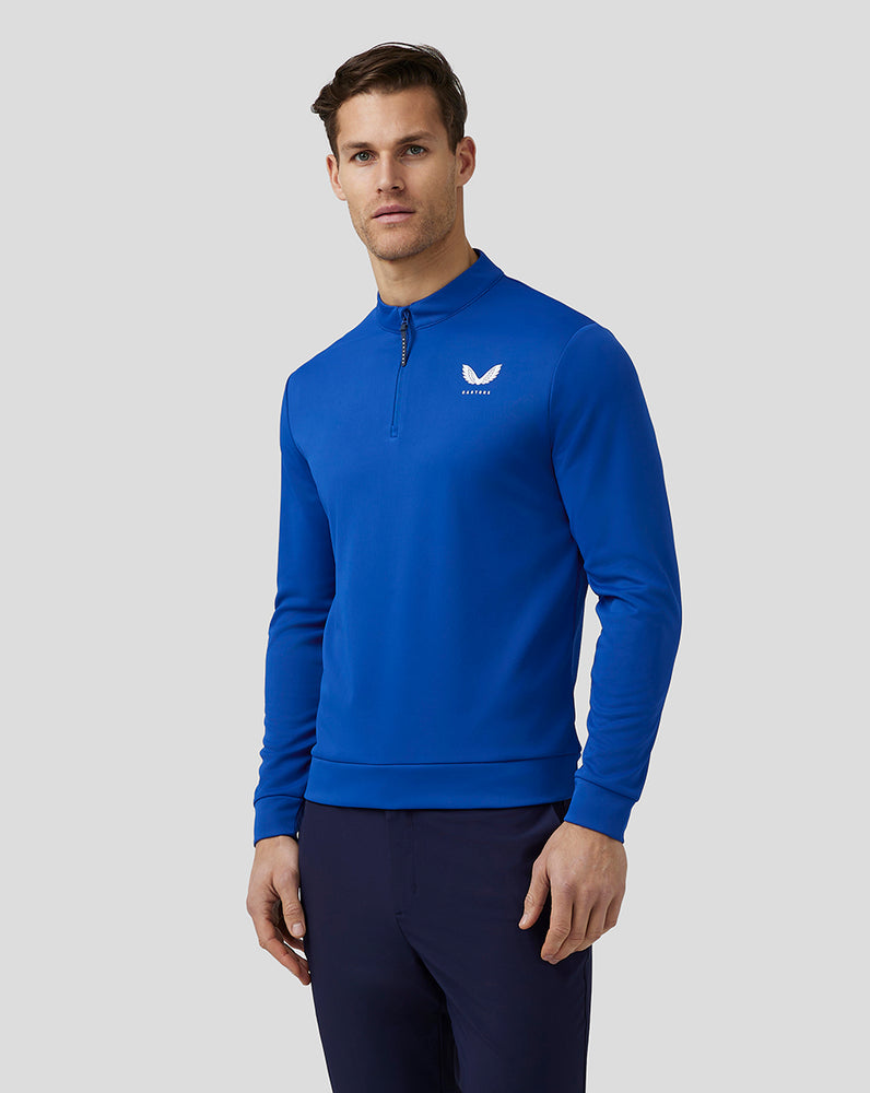 Castore Golf Club Classic Quarter Zip Top Kráľovská Modrá Modre | 571-EFVZAR