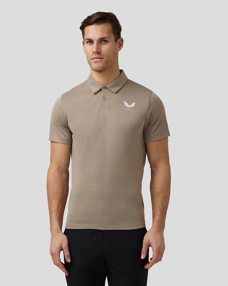 Castore Golf Engineered Knit Polo Clay | 981-NSXAWR