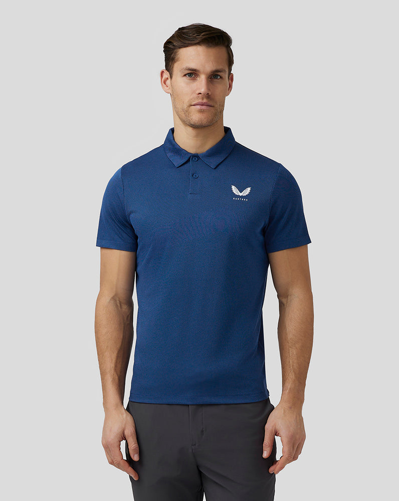 Castore Golf Engineered Knit Polo Námornícka Modrá | 208-XALGQK