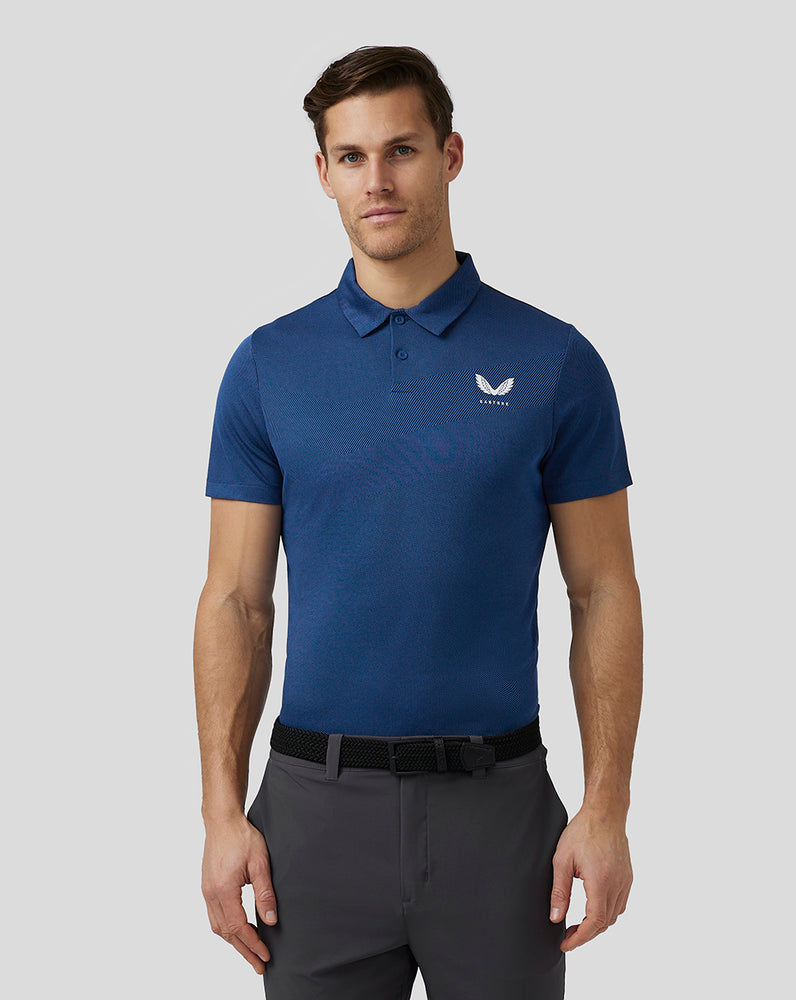 Castore Golf Engineered Knit Polo Námornícka Modrá | 208-XALGQK