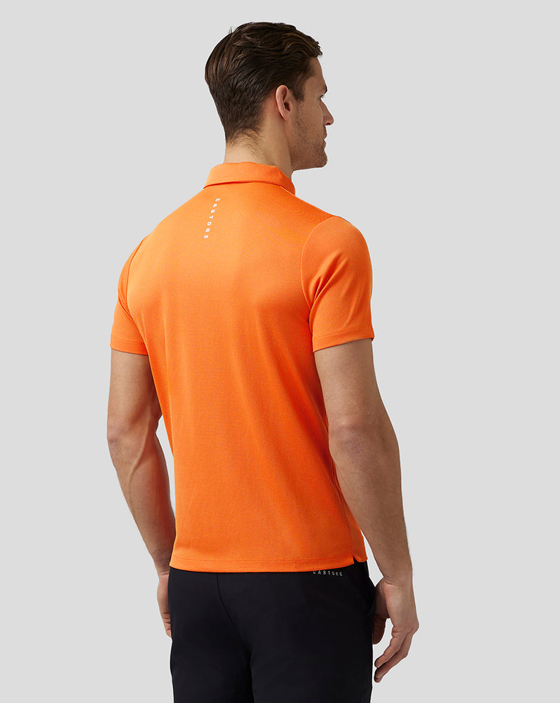 Castore Golf Engineered Knit Polo Tmavo Oranžové | 792-AISBJY