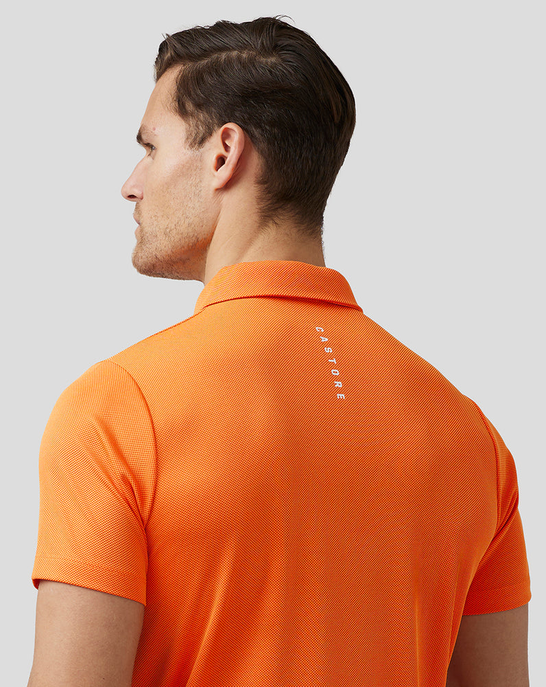 Castore Golf Engineered Knit Polo Tmavo Oranžové | 792-AISBJY