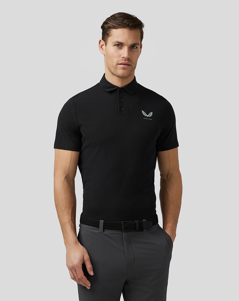 Castore Golf Essential Polo Čierne | 023-NHGZRS