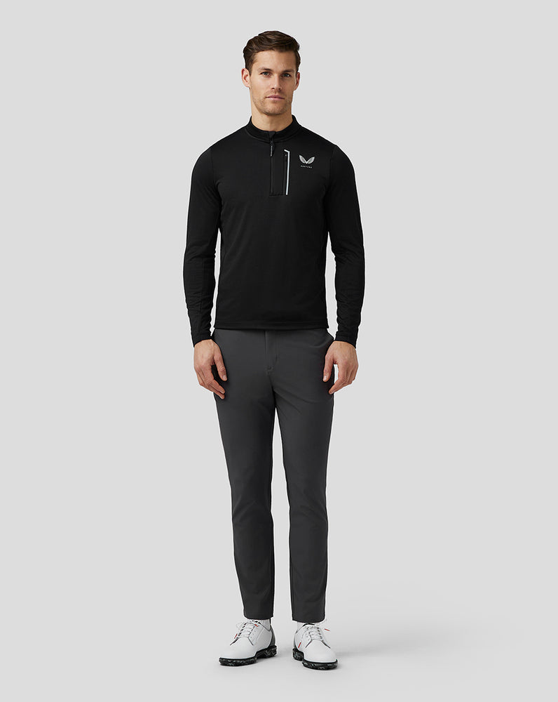 Castore Golf Pinnacle Tech Half Zip Top Čierne | 026-UWFCHN