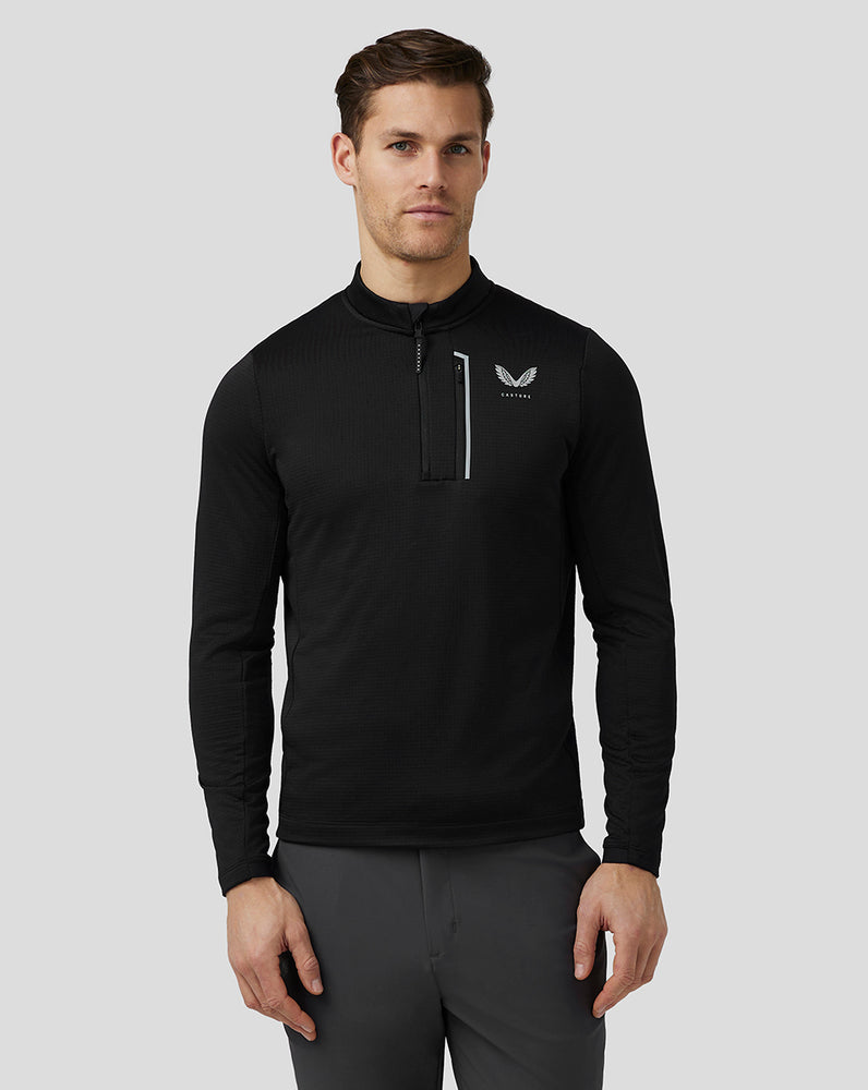 Castore Golf Pinnacle Tech Half Zip Top Čierne | 026-UWFCHN