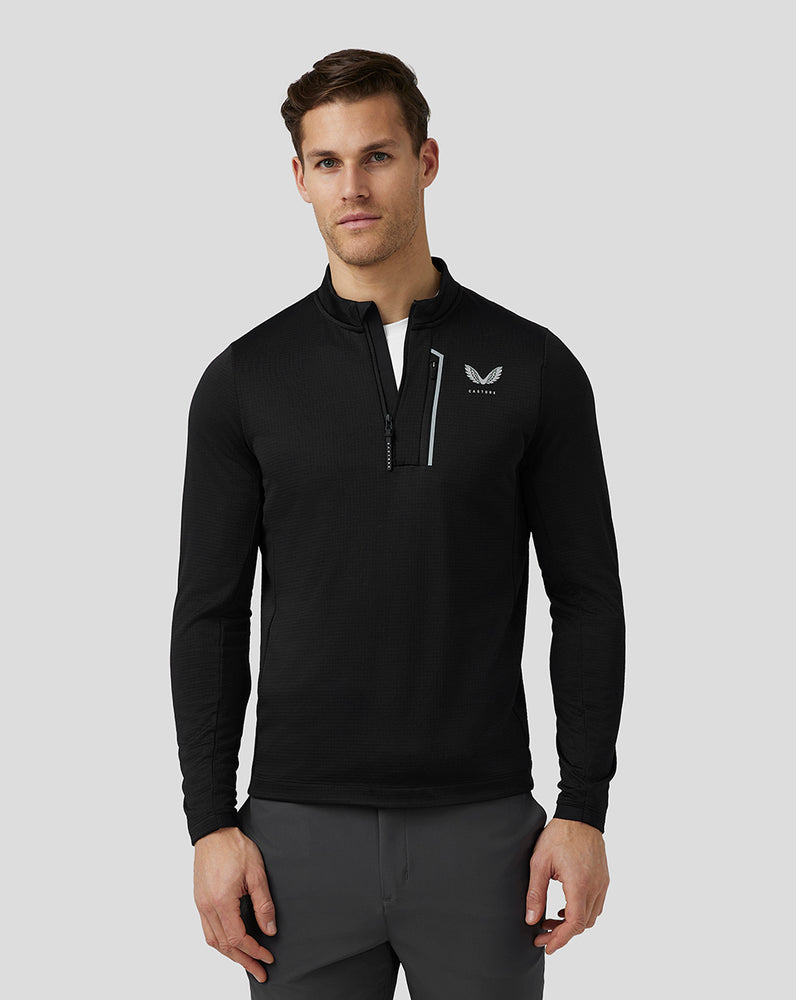 Castore Golf Pinnacle Tech Half Zip Top Čierne | 026-UWFCHN