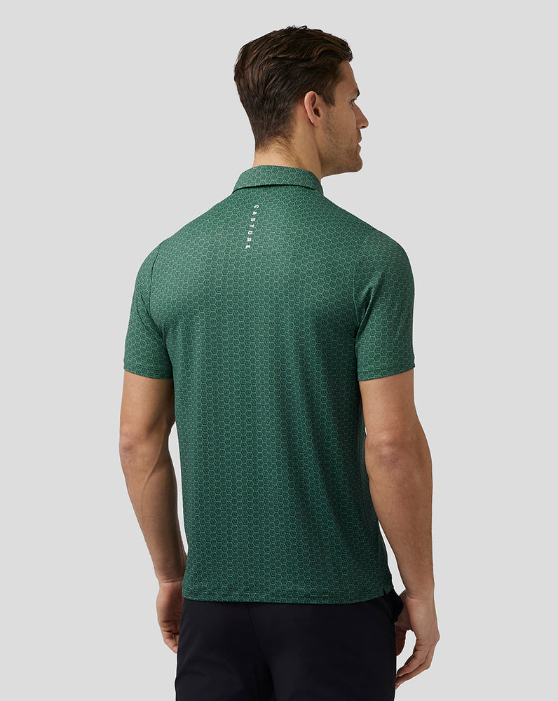 Castore Golf Printed Polo Zelene | 872-GLTPCZ