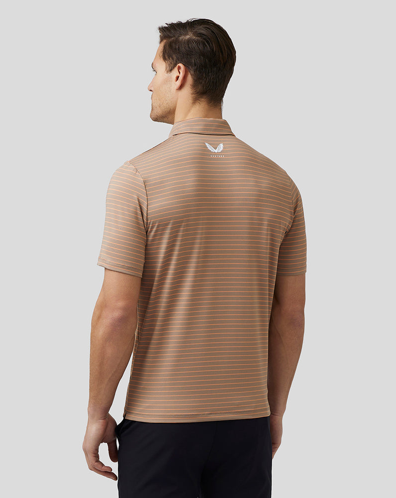 Castore Golf Yarn Dye Stripe Polo Clay | 425-MECIOY