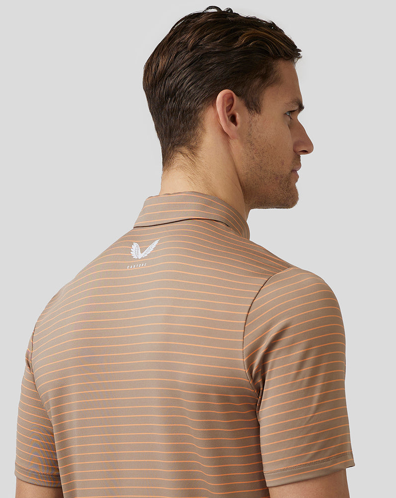 Castore Golf Yarn Dye Stripe Polo Clay | 425-MECIOY