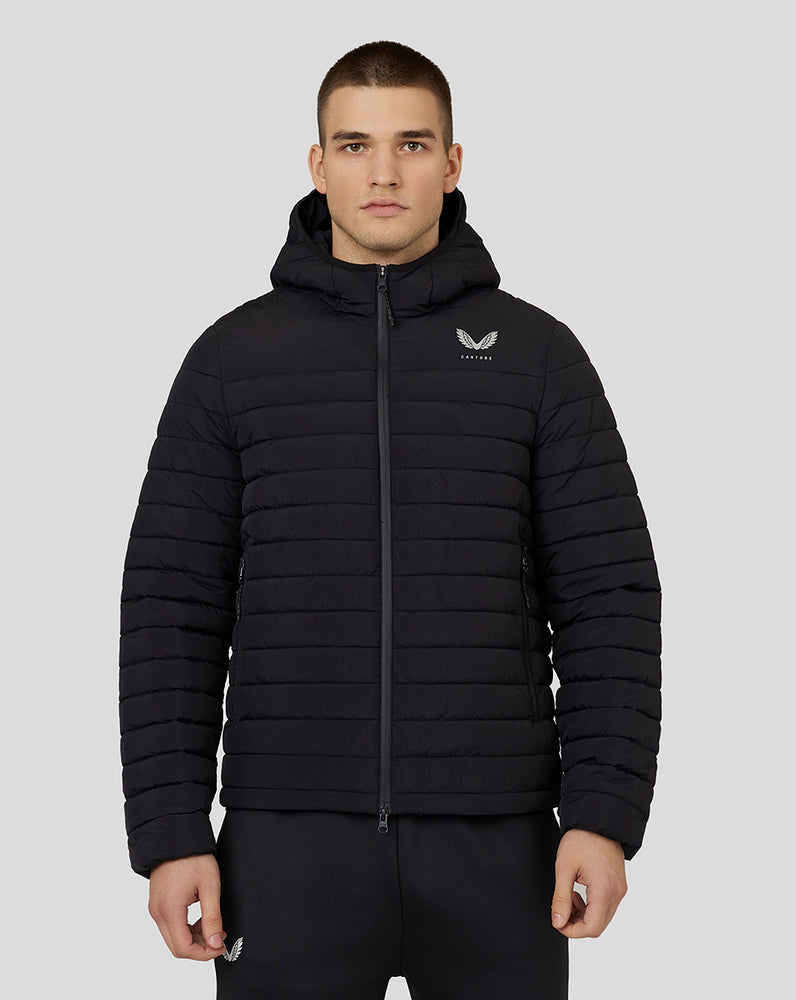 Castore Hooded Puffer Jacket Čierne | 981-OZKDVR