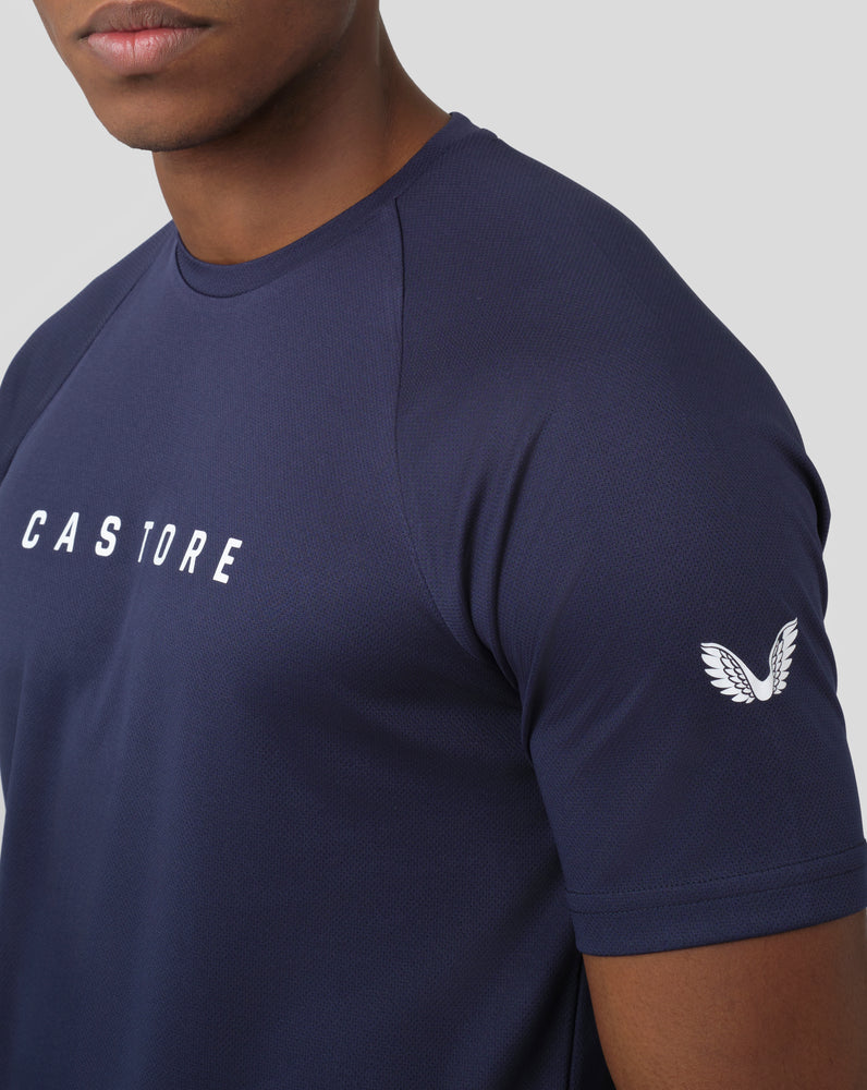 Castore Peacoat Short Sleeve Raglan T-Shirt | 407-TLGZBF